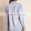 hot sale women light blue denim chambray shirt lowest price