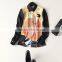 Maxnegio lady print new blouse fashion cutting blouse back neck designs