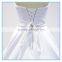 Elegant vintage handmade appliqued wedding dress ball gown beading