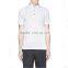 Mens formal plain white polo shirt with ribbon collar men shirt polo