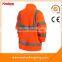 Windstopper Mens Orange Polar Fleece Jacket With Elastic Cuff