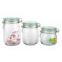 large clear glass jars with flip tops