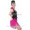 Girls Kids Latin Dance Costumes Fringe Children Ballroom Stage Dance Wear