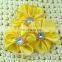 Triple Satin Cluster Flower with Rhinestone Hair Accessories