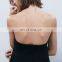 Taiwan Online Shopping Strapless Sex Chiffon Swing Dresses Korea Evening Outfit Black NT6721