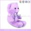 Beautiful bear purple color teddy bear plush toy with scarf