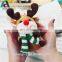 custom christmas plush toy christmas snowman and santa claus doll for wholesale