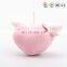 Chinese ICTI factory Peach heart with wings keychain toy stuffed heart toy can pass ASTM/CPSIA/EN71