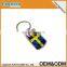 2015 popular items custom design sweden and usa premium key ring with flag