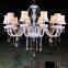 Modern Style White Crystal Chandeliers Modern LED Chandeliers For Living Room  Wedding decorat