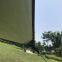 Outdoor deep Green silver coated waterproof tarp sun shelter