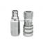 15% discount Female and male 1/2 inch ISO 16028  hydraulic quick connect coupling  for skid steer loader