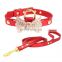 Snake-pattern Diamond Gold Butterfly Pet Collar Leash Training Dog Pulling Rope Pet Neck Chain Pet Supplies
