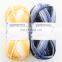 Space dyed acrylic and nylon blend 12 ply fancy air yarn for hand knitting