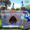commercial game large inflatable dragon combo jumping bouncy castle with slide