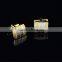 New Men Metal Necktie Tie Bar Clasp Clip Cufflinks Sets Gold Simple Party Gift