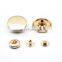 Metal Rose Gold Matte Black Alloy Flat Snap Button