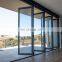 Vertical Aluminum Glass Patio Exterior folding Doors Double Glazing aluminum bifold doors