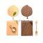 special design fashion leaf shape beech walnut wood coasters coffee tea cup drinking mats