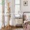 Wooden Hall Tree Enterway Coat Hanger Holder Free Standing for Clothes Hats Purses Coat Rack Stand with 11 Rounded Hook