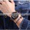 Hannah Martin 6014 Stylish quartz watches for men chrono calendar color dial fashion leather watches men wrist brand