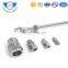 304/ 316 Stainless Steel straight Reducing Double Ferrules Tube Fitting For Steel Pipe Connection