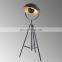 Modern Nordic Design Vintage Metal Stand Light Black Gold Sputnik Satellite Tripod LED Floor Lamp