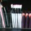 3 Slot Acrylic Cosmetics Brushes Storage Box Clear Makeup Brush Holder Organizer