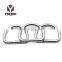 Fashion High Quality Metal Alloy Flat Rectangular Ring