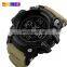 SKMEI 1384 Waterproof Electronic Men's Wristwatches Military Rubber countdown