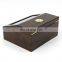 Beveled Glass top display solid wood cigar box cedar wooden humidor cigar humidifier