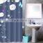 beautiful printing shower curtain with matching window curtain