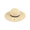 Embroidered daisy simple straw beach hat seaside holiday Sun hat