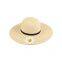 Embroidered daisy simple straw beach hat seaside holiday Sun hat