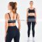 2023 Women's Sports Fitness Yoga Sets Invisible Elastic Hem Bra High Waist Legging Suits