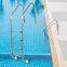 Pikes High Polishing Anti-Slip 304 Stainless Steel 1.2 thickness Factory Swimming Pool Ladder