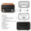 LED Display Clock Classic Retro Style Portable Radio Wooden Led Screen Wireless Charging Speaker
