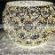 online shiny gold crystal glass candle holders for bar deco wedding centerpieces                        
                                                Quality Choice