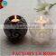 Frosted crystal globe glass candle holder centerpieces