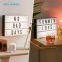 Decora??o Personalizada DIY - Caixa de Luz Cinemática LED Alimentada por Bateria A4 com Letras