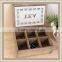 2016 black tea custom wooden gift box american style coffee storage box tea packaging boxfor wholesale
