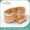 Portable wooden 2 person spa outdoor hot tub/bathtub