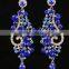 Full drill alloy luxury crystal bridal long earrings,fashion earrings