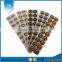 High quality custom design cute heart shape crystal plastic domed epoxy sticker