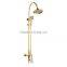 Glodern Fancy Bathroom Faucet Brass Rain Shower Set UPC Shower Faucet