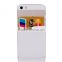 Smart phone wallet 3M sticky silicone mobile card holder with slap stand