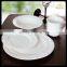 new design healthy food 16pcs embossed porcelain dinner set