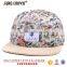 Blank Floral Fresh Floral 5 Panel Hat