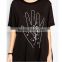 Unisex Oversize 100 Cotton Black Screen Printing Custom Wholesaler Women Ladies T-shirt