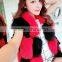 2015 women's fur fox fur vest / medium-long outerwear blue fox fur vest